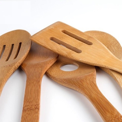 5pcs Οργανικά Εργαλεία Μαγειρικής Μπαμπού Spatula Set για μαγείρεμα OEM