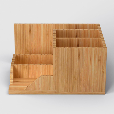 20x18x10cm Μπαμπού Οργανωτής Γραφείου Κρατήρας στυλό για γραφεία Κλασικό σχέδιο