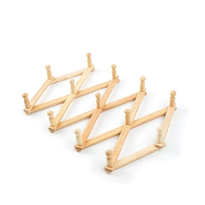 86.68x17x5cm BAMBOO Στον τοίχο Πολλαπλό γάντζο Αποθήκευση Προστασία ρούχων Ανασυρόμενο πέλμα