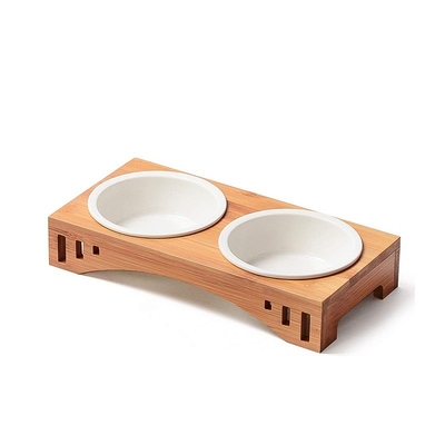 BAMBOO Ανυψωμένα κεραμικά δοχεία για σκυλιά και γάτες